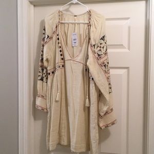 Ivory Free People Western style dress